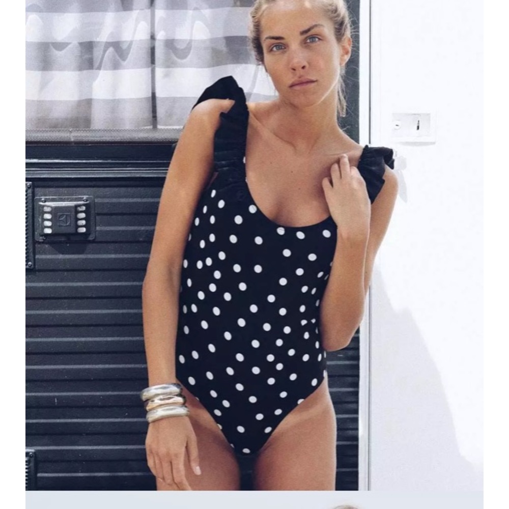 COPY - Polka Dot Ruffle Monokini
